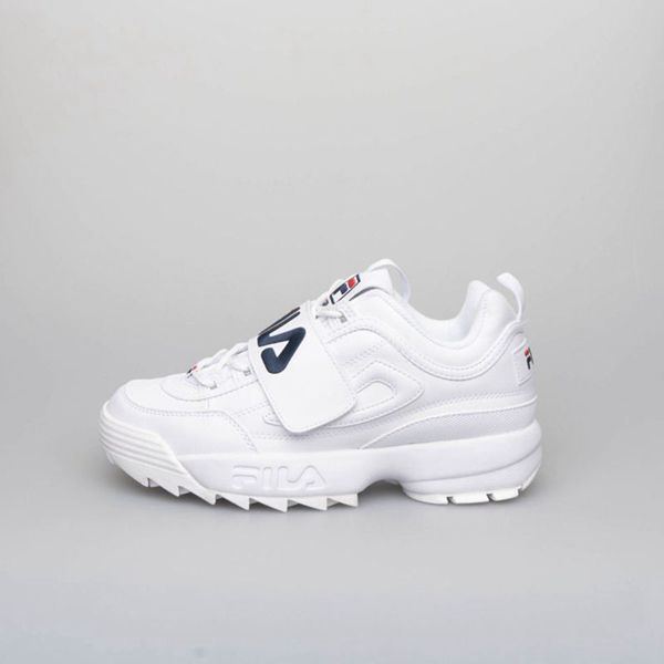 Fila Disruptor 2 Applique Women's Sneakers - White/Navy/Red,NZ 295-6851